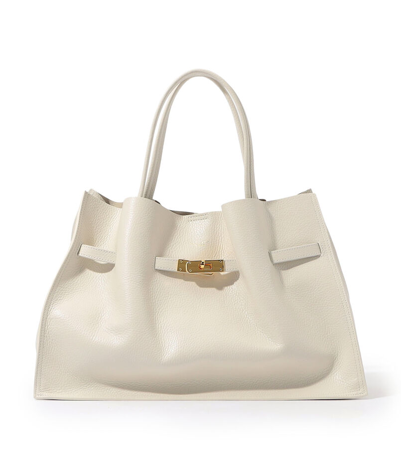 VIOLAd'ORO ダブルフェイスレザー トートバッグ