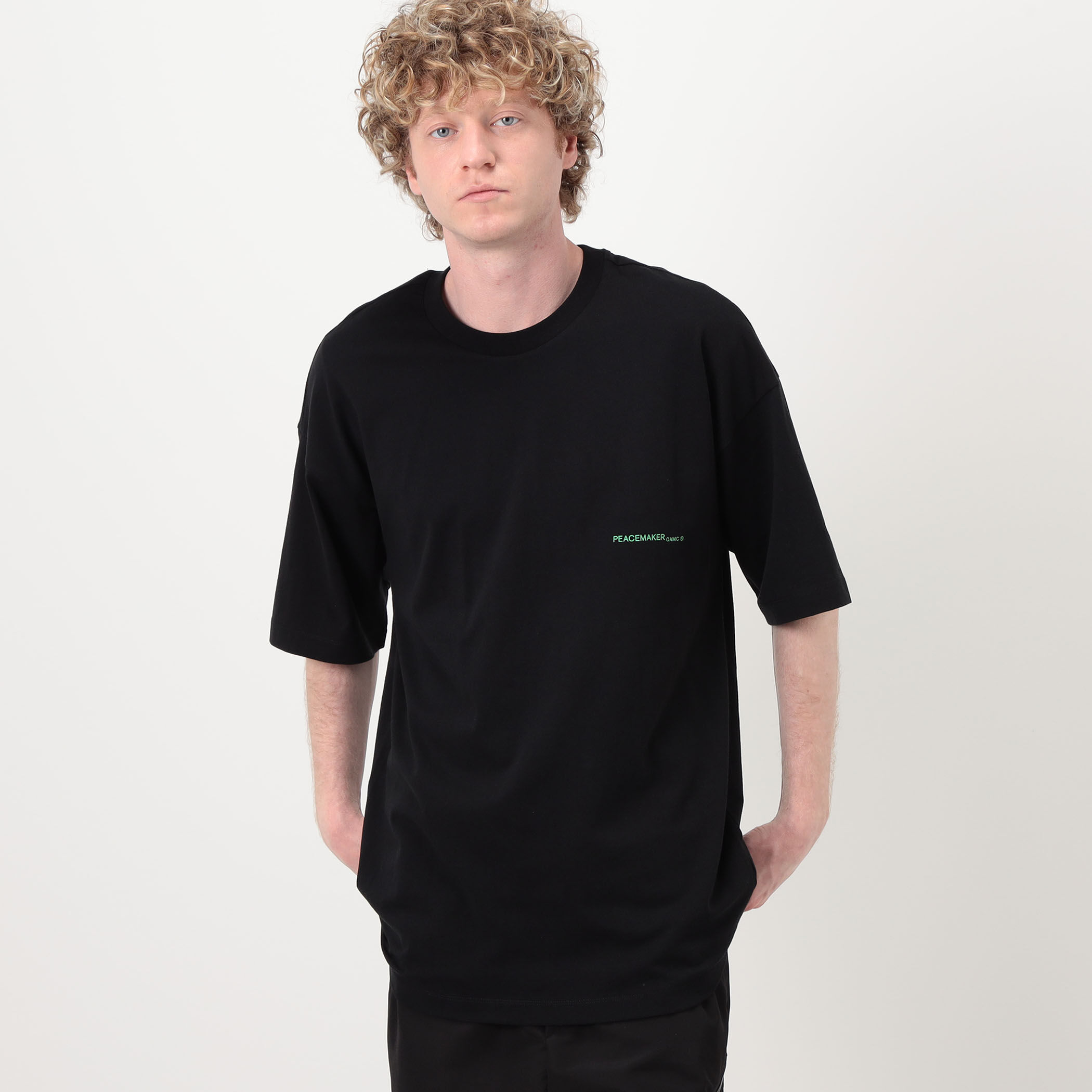 【美品】OAMC バックプリント ロングTシャツ ブラック Sサイズ OAMC Tシャツ ブラック S 【公式通販】