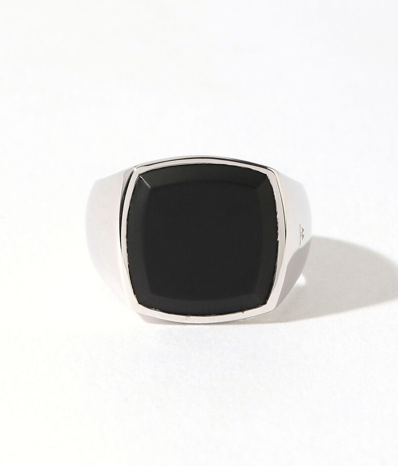 TOM WOOD CUSHION BLACK ONYX リング