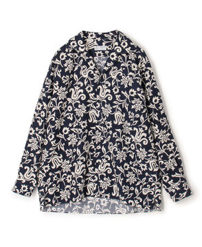 ERRICO FORMICOLA セルロースプリント オープンカラー ロングスリーブシャツ