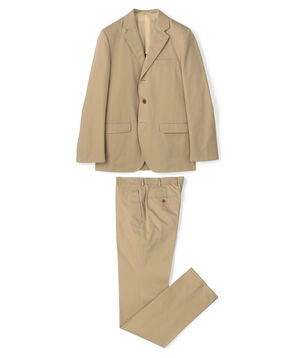 コットン シングルブレステッド3Bスーツ