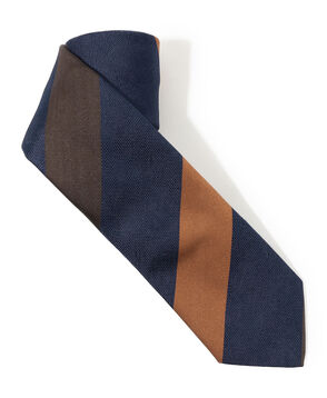 Seaward＆Stearn シルク ワイドレジメンタルストライプネクタイ