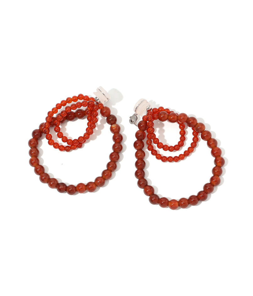 IRIS 47 ファビアナ レッドアゲート イヤリング