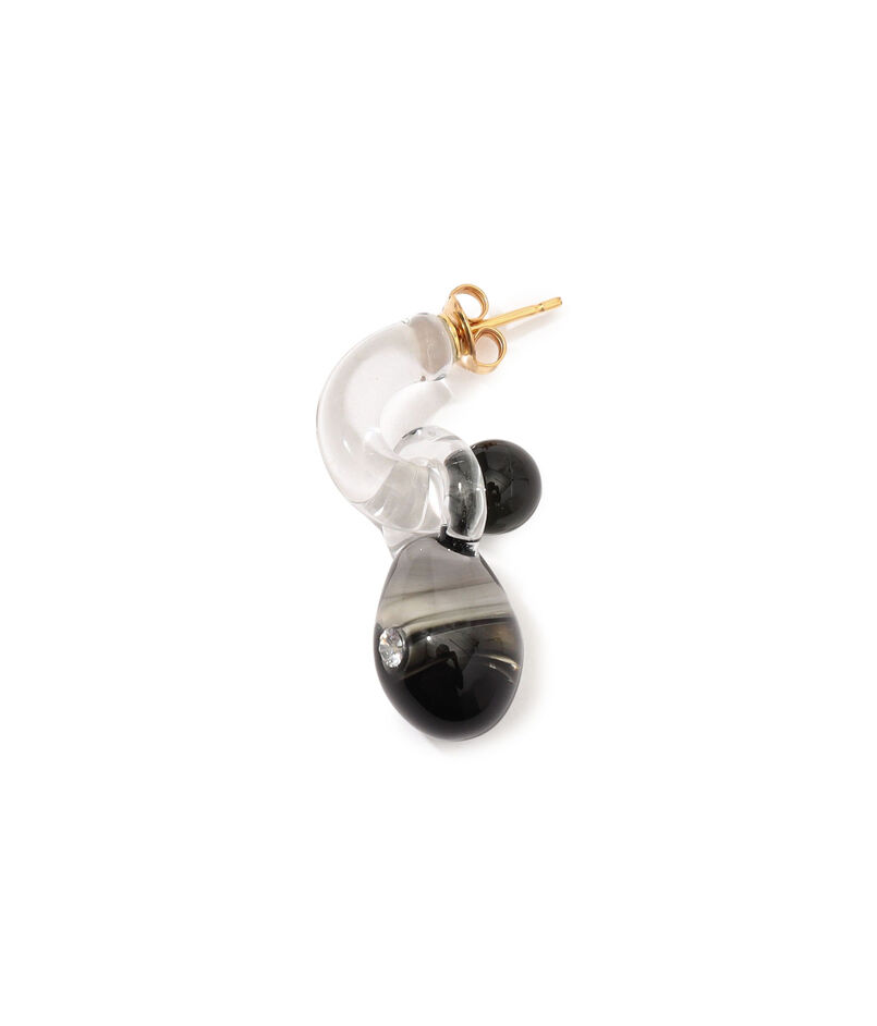 LEVENS JEWELS MINI GLASS HOOP ピアス