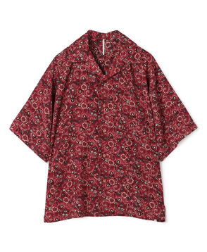 【別注】m's braque ポリエステル オープンカラー ハーフスリーブシャツ