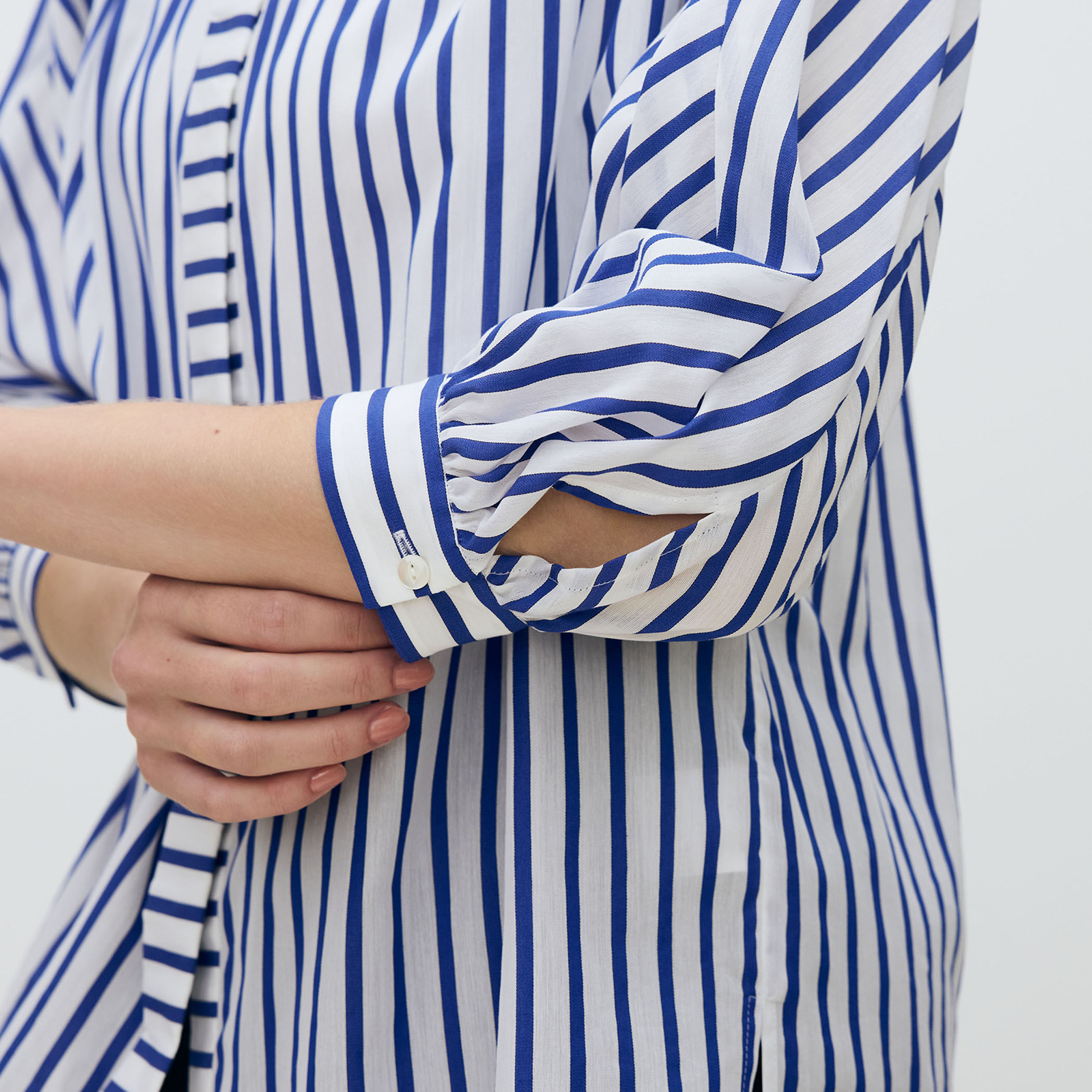 トラックストライプ ギャザーブラウス｜トゥモローランド 公式通販