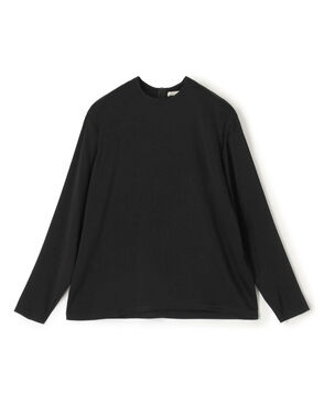 KANAKO SAKAI SATIN SHOULDER-PAD LONG SLEEVE T