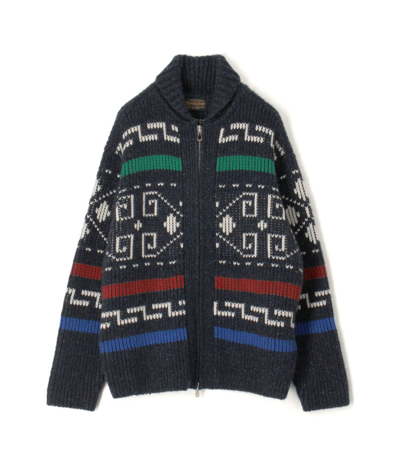 【WEB先行予約・別注】PENDLETON カシミヤ ショールカラー カウチンニット