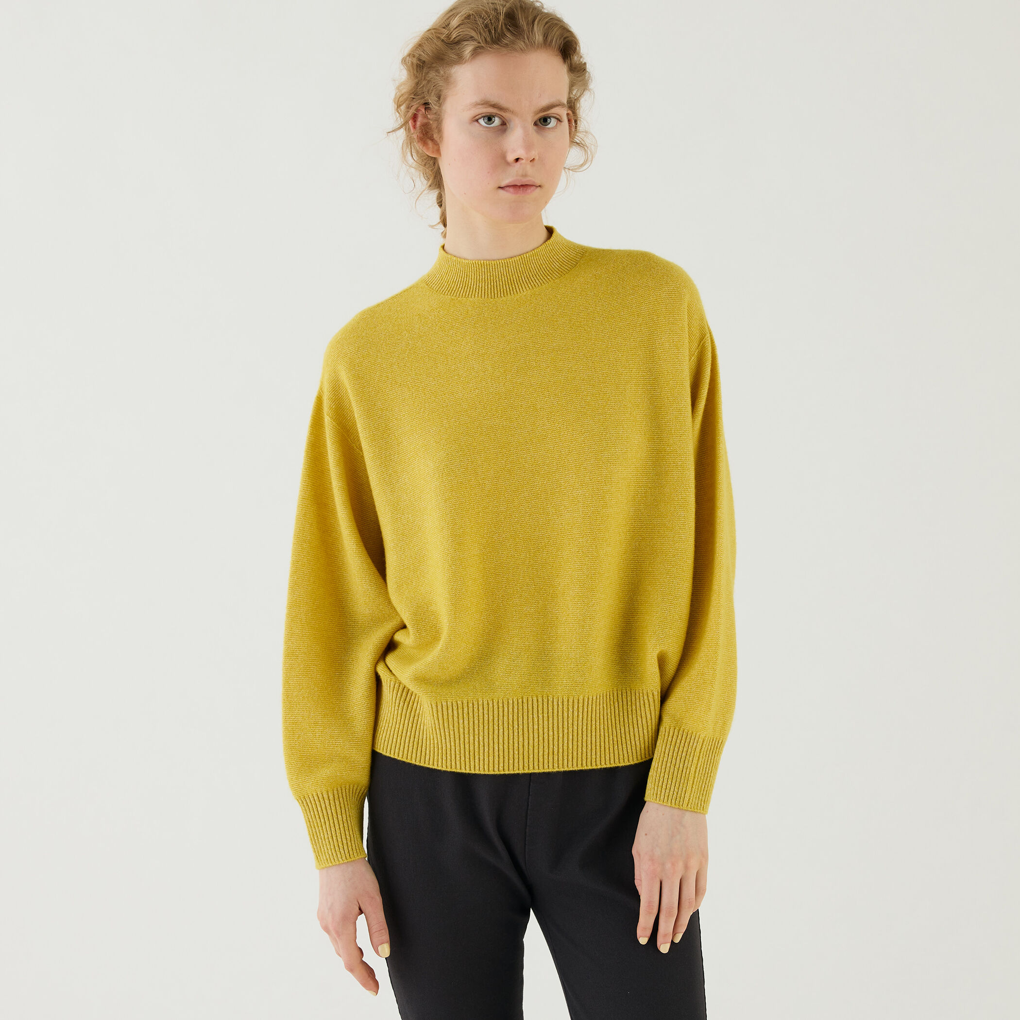 カシミヤコットン ビルドネックプルオーバー｜トゥモローランド 公式通販