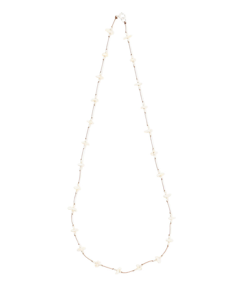 ■■■SEE REAL FLOWERS SHORT KESHI PEARL ネックレス
