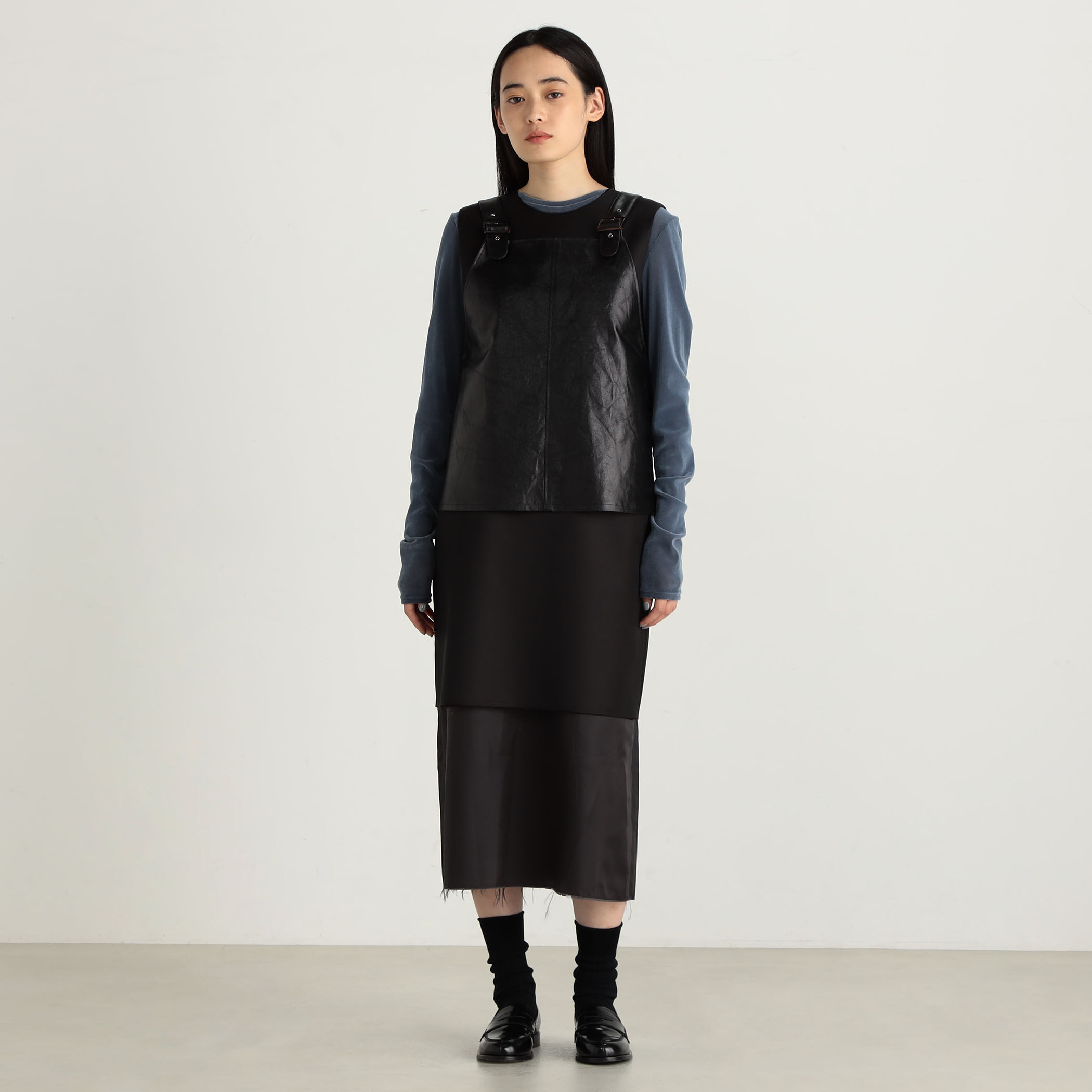 美品 24AW Edition エディション トゥモローランド レザーライク ストラップベスト 34-01-44-01006 サイズF ブラック レディース 古着 中古 レザーライク ストラップベスト｜トゥモローランド 公式通販
