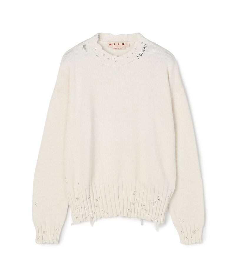 MARNI コットン クルーネック プルオーバー