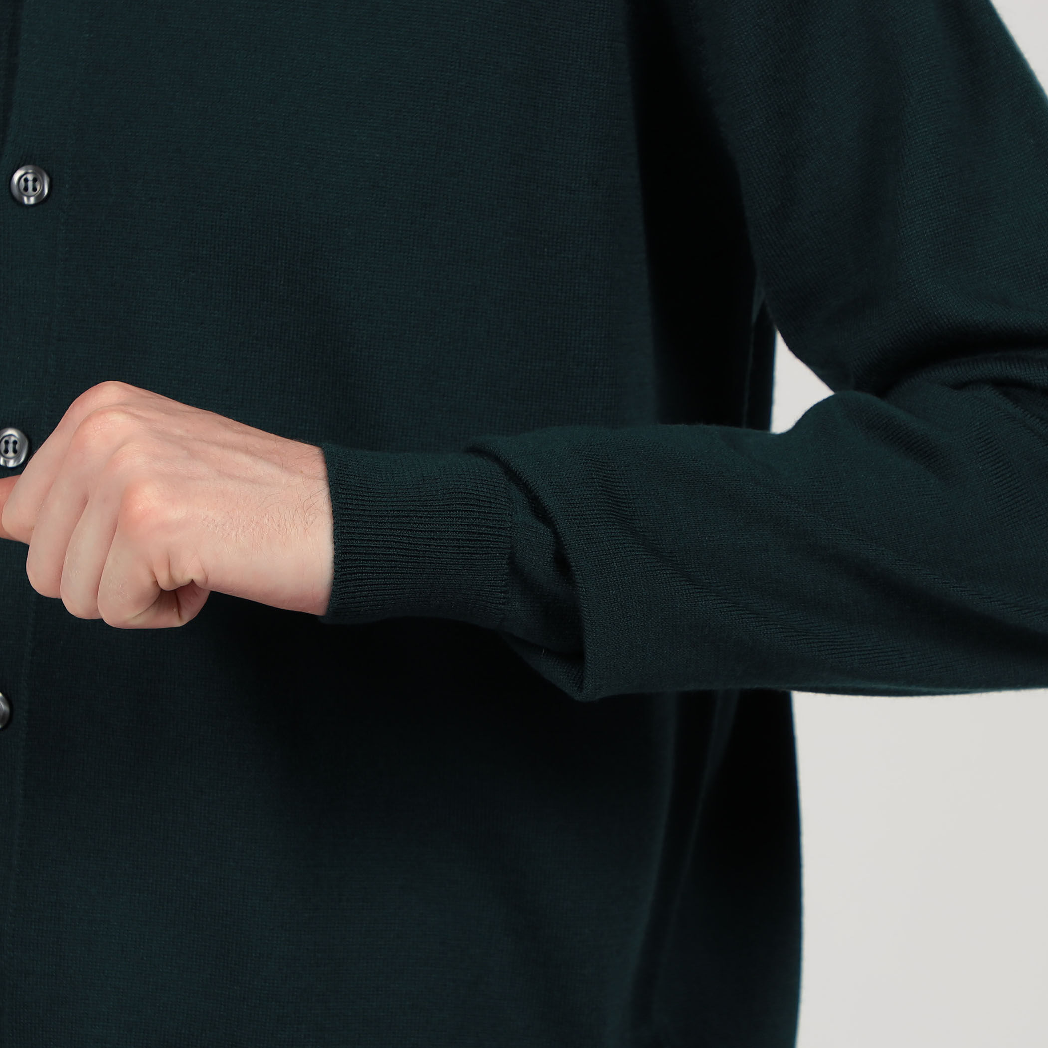 JOHN SMEDLEY TIBOR メリノウール ポロカラーニットシャツ