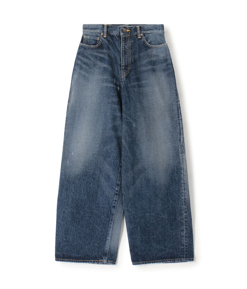 ブルーデニム バギーパンツ ブルーデニム バギーパンツ