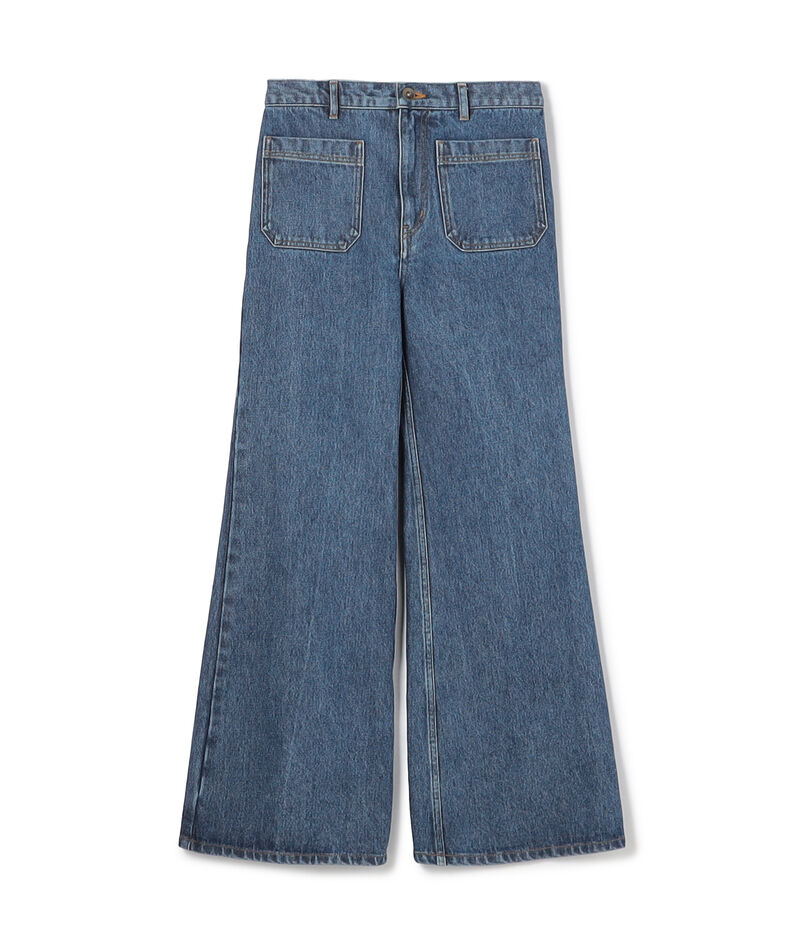 ハイデンシティーデニム フレアパンツ