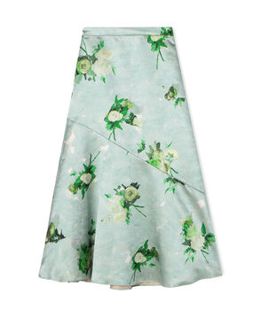 ERDEM A-LINE フラワープリント ミディアムスカート