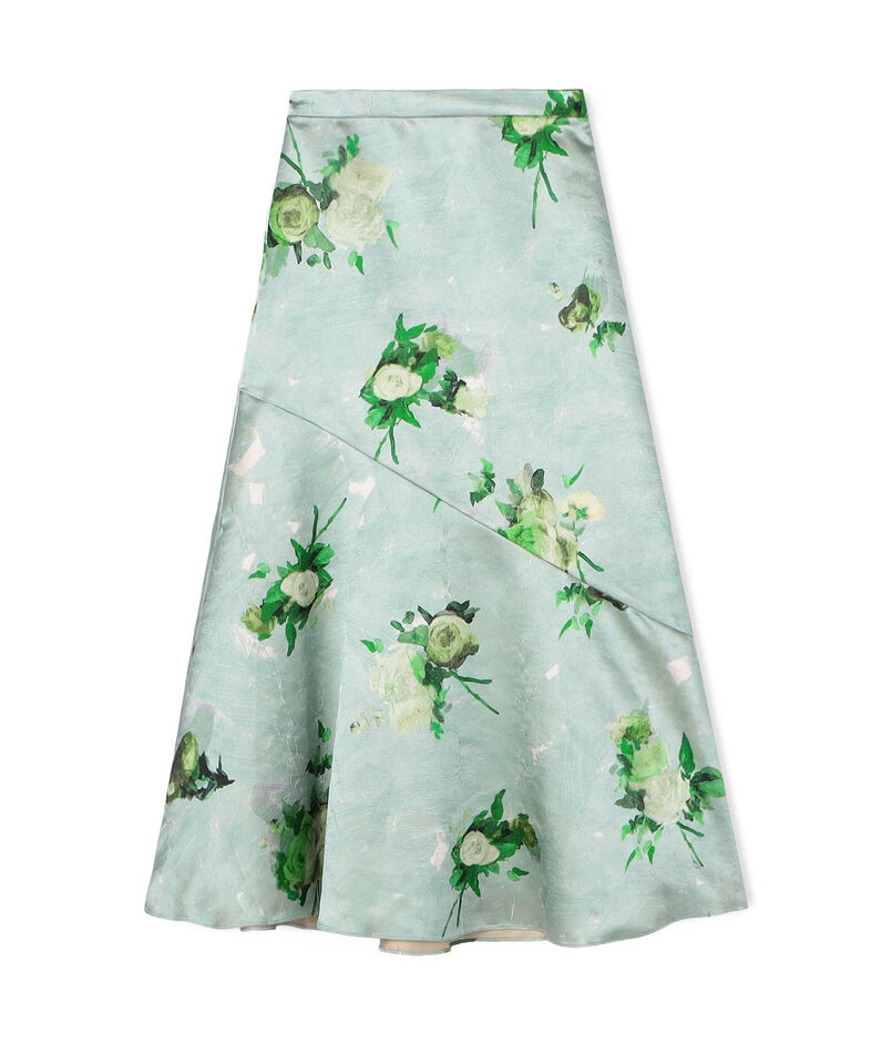 ERDEM A-LINE フラワープリント ミディアムスカート