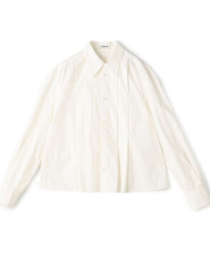 コットンシルクタイプライター ランダムダックシャツ