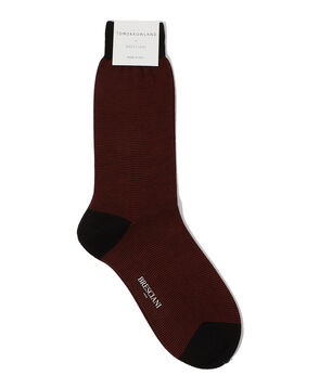 BRESCIANI ウールナイロン ボーダーソックス