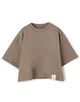 HYKE CROPPED SHORT-SLV TEE