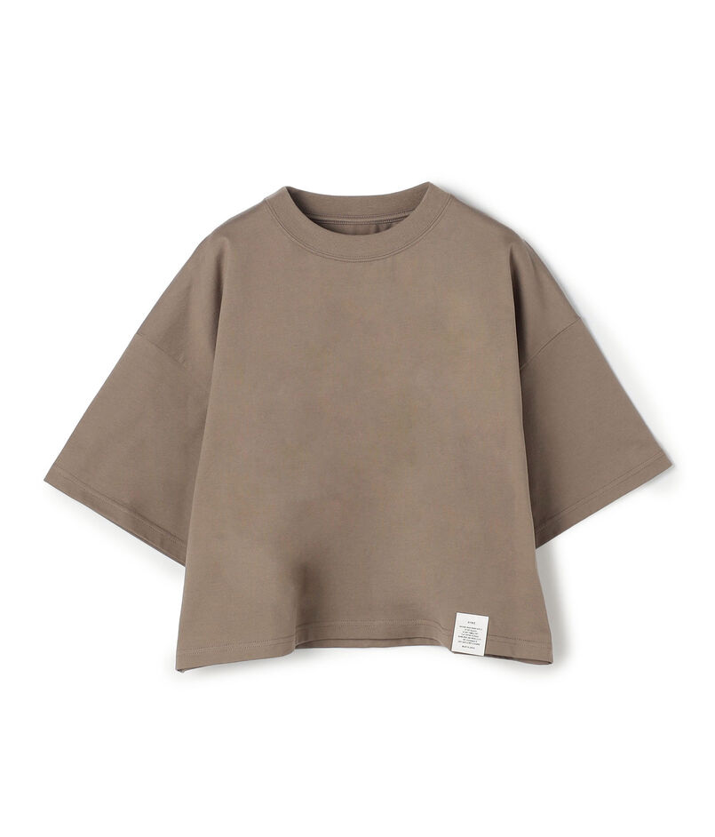 HYKE CROPPED SHORT-SLV TEE