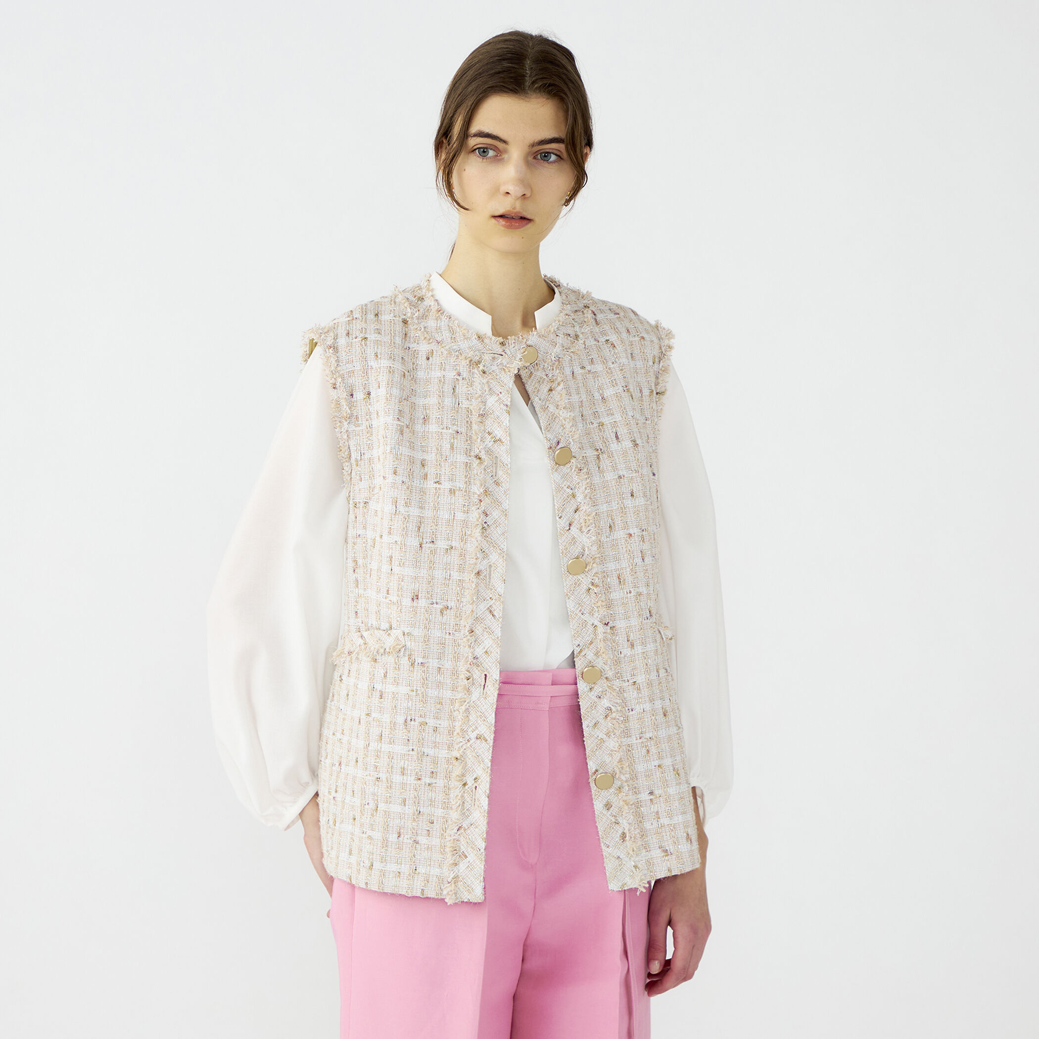 トゥモローランド BALLSEY Mille-feuille クルーネックジレ Mille-feuille クルーネックジレ｜トゥモローランド 公式サイト