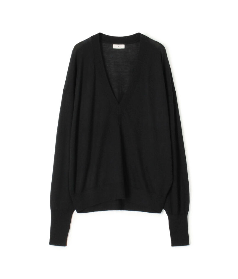 カシミヤ Vネックプルオーバー