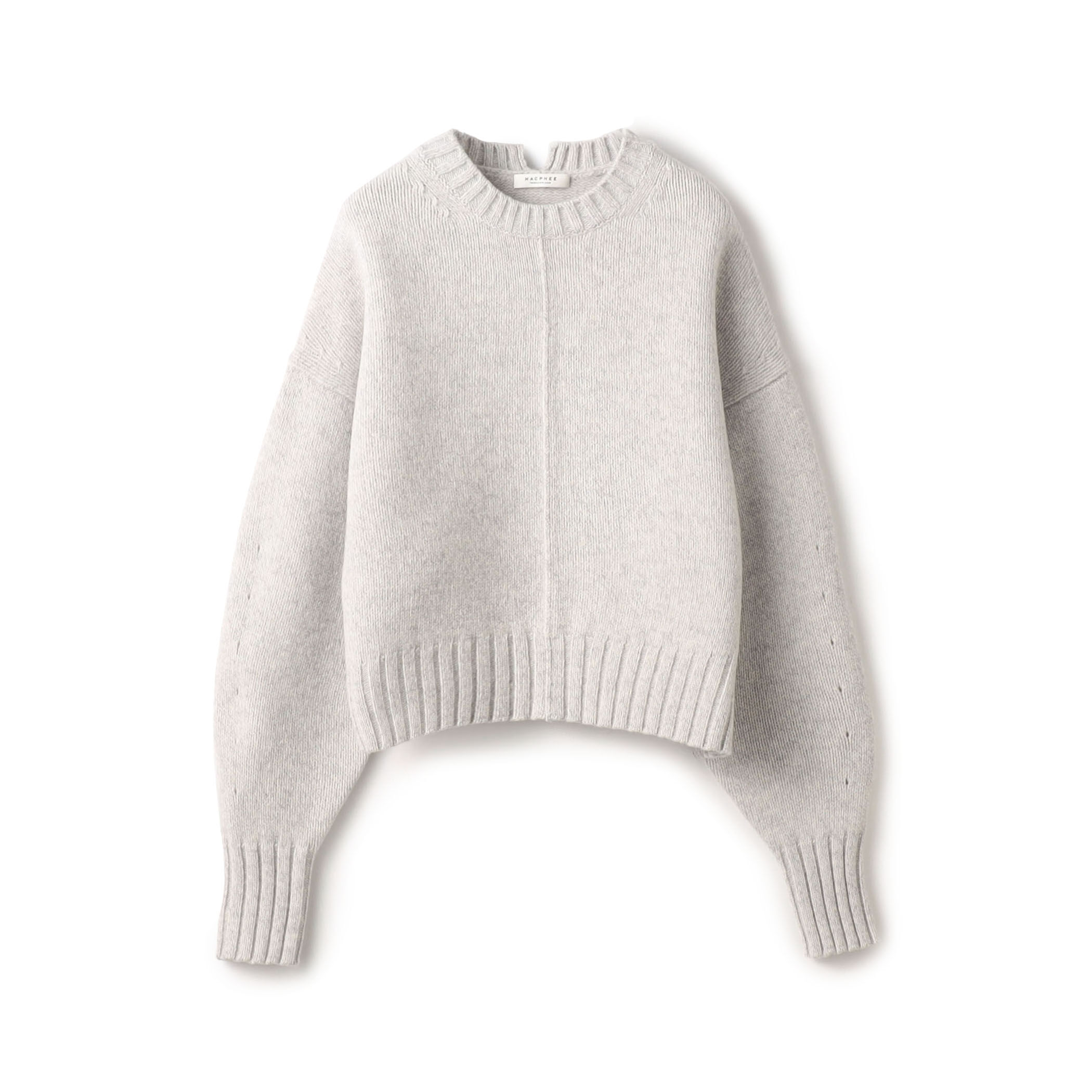 トゥモローランドMACPHEEニュージーランドラムウール100%配色切替えニット ラムカシミヤ クルーネックプルオーバー｜トゥモローランド 公式通販