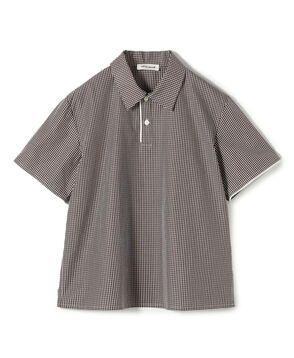 edition pourell コットン ギンガムチェックシャツ