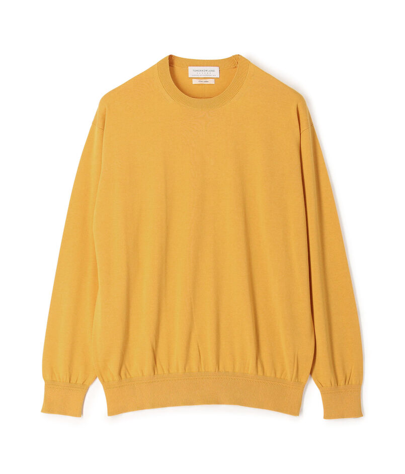 TOMORROWLAND tricot ギザコットン クルーネックプルオーバーニット