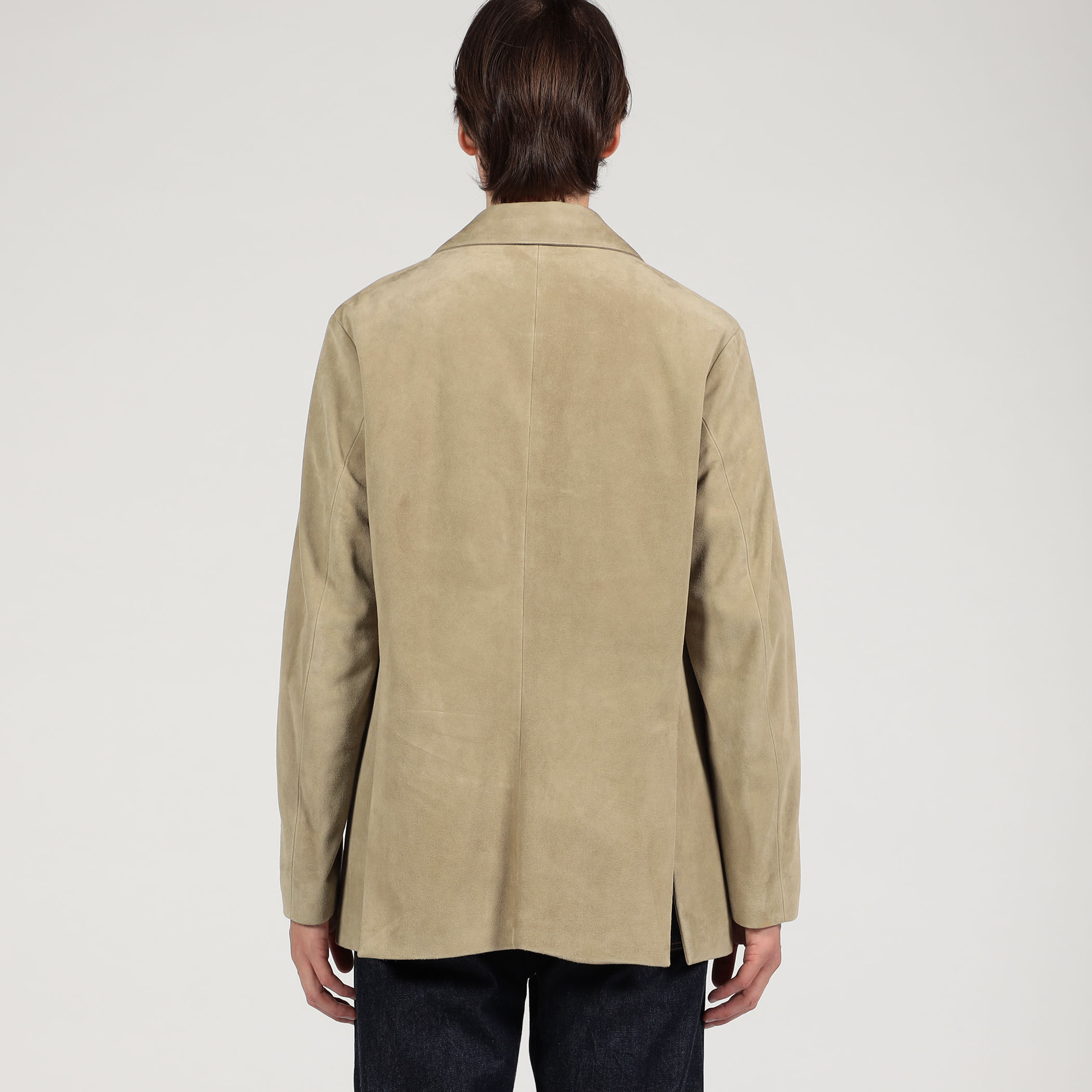 DENIM NEW STANLEY スウェード シングルブレステッド 3B