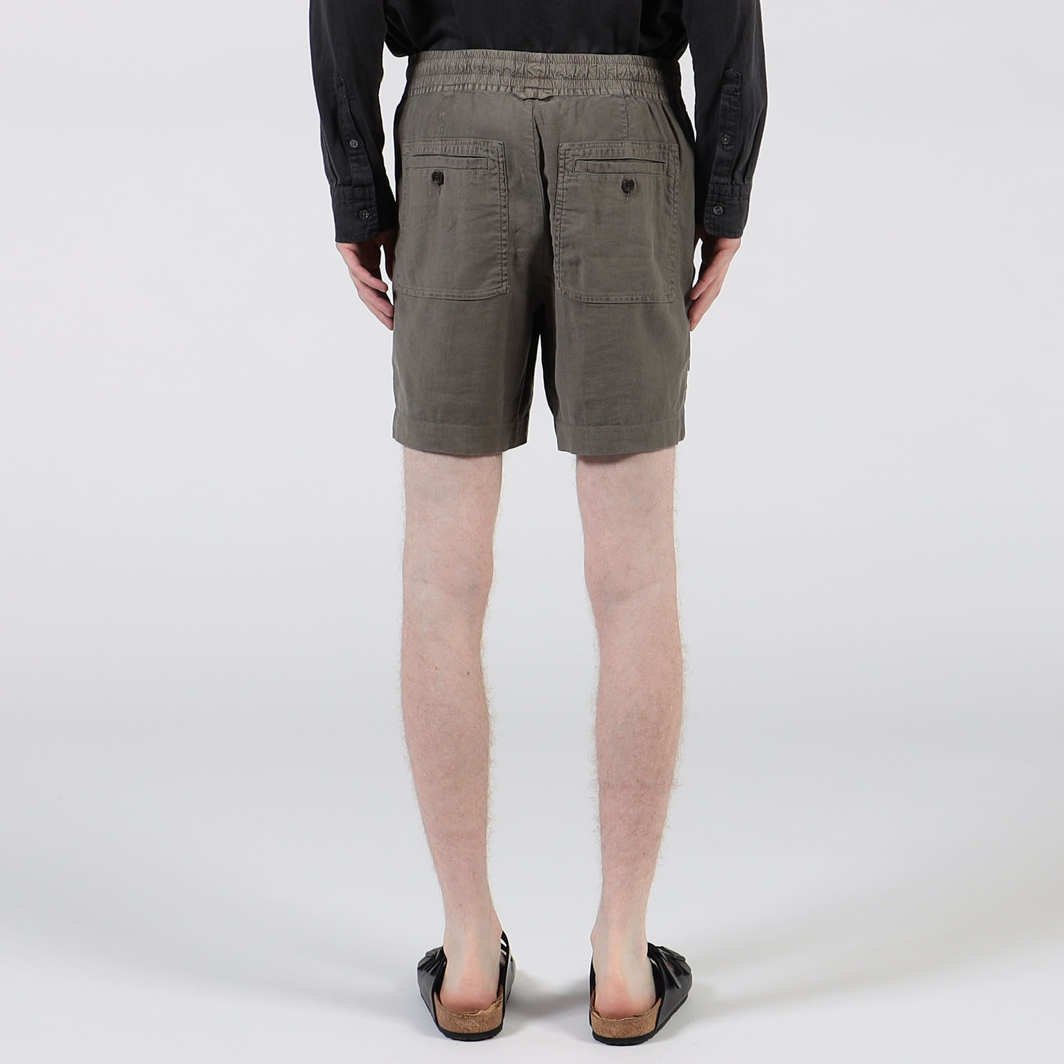 リネンコットン パッチポケットショーツ MLCO4256｜トゥモローランド