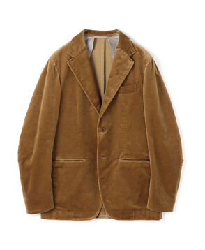 ウォッシュドベルベット シングルブレステッド 2Bジャケット PONTOGLIO