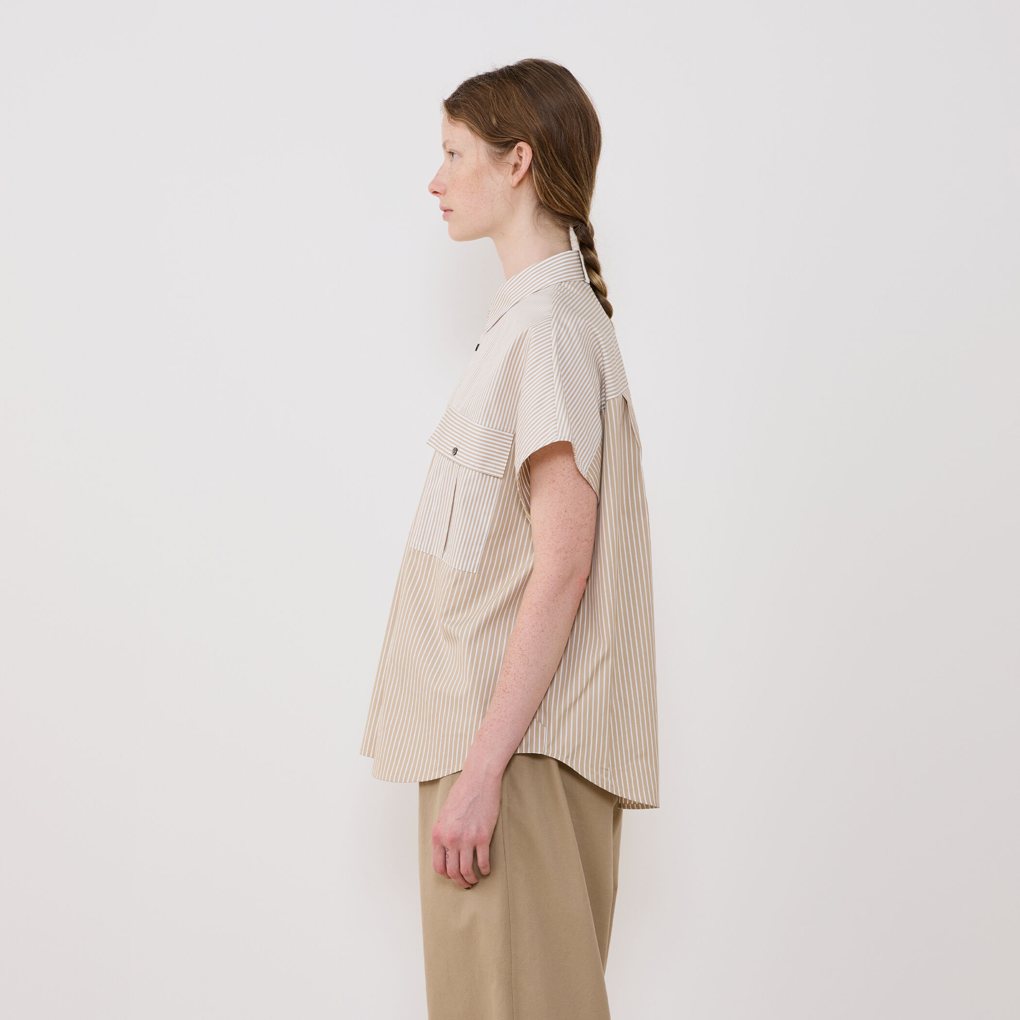 コンパクトポプリン フレンチスリーブシャツ｜トゥモローランド 公式通販