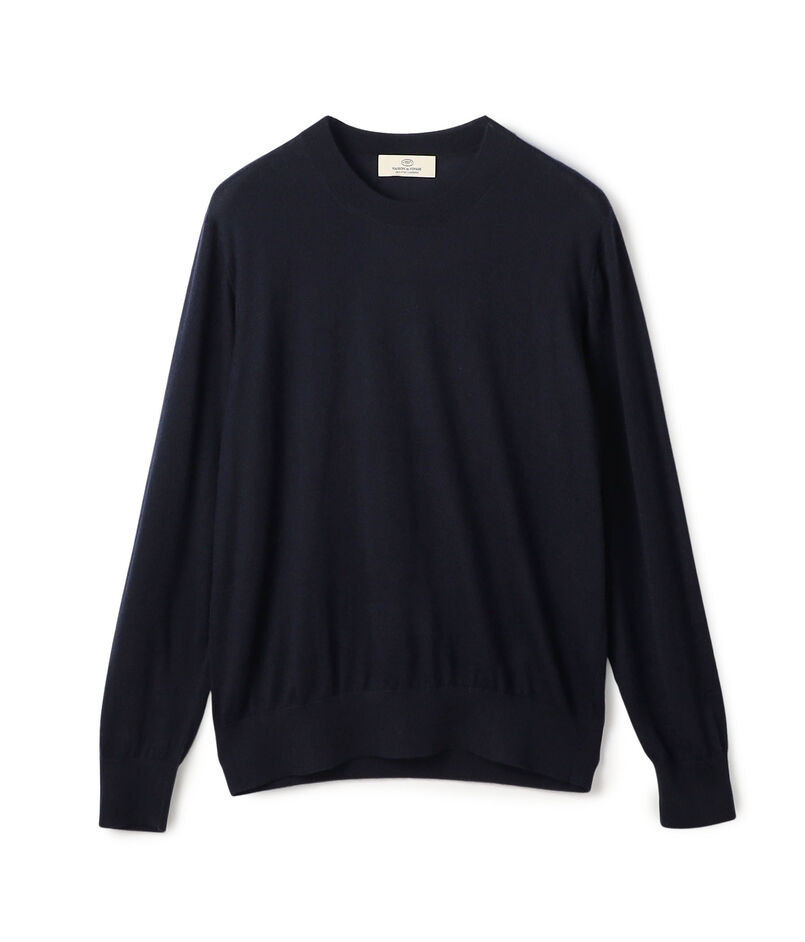 カシミヤ クルーネックプルオーバー Cariaggi