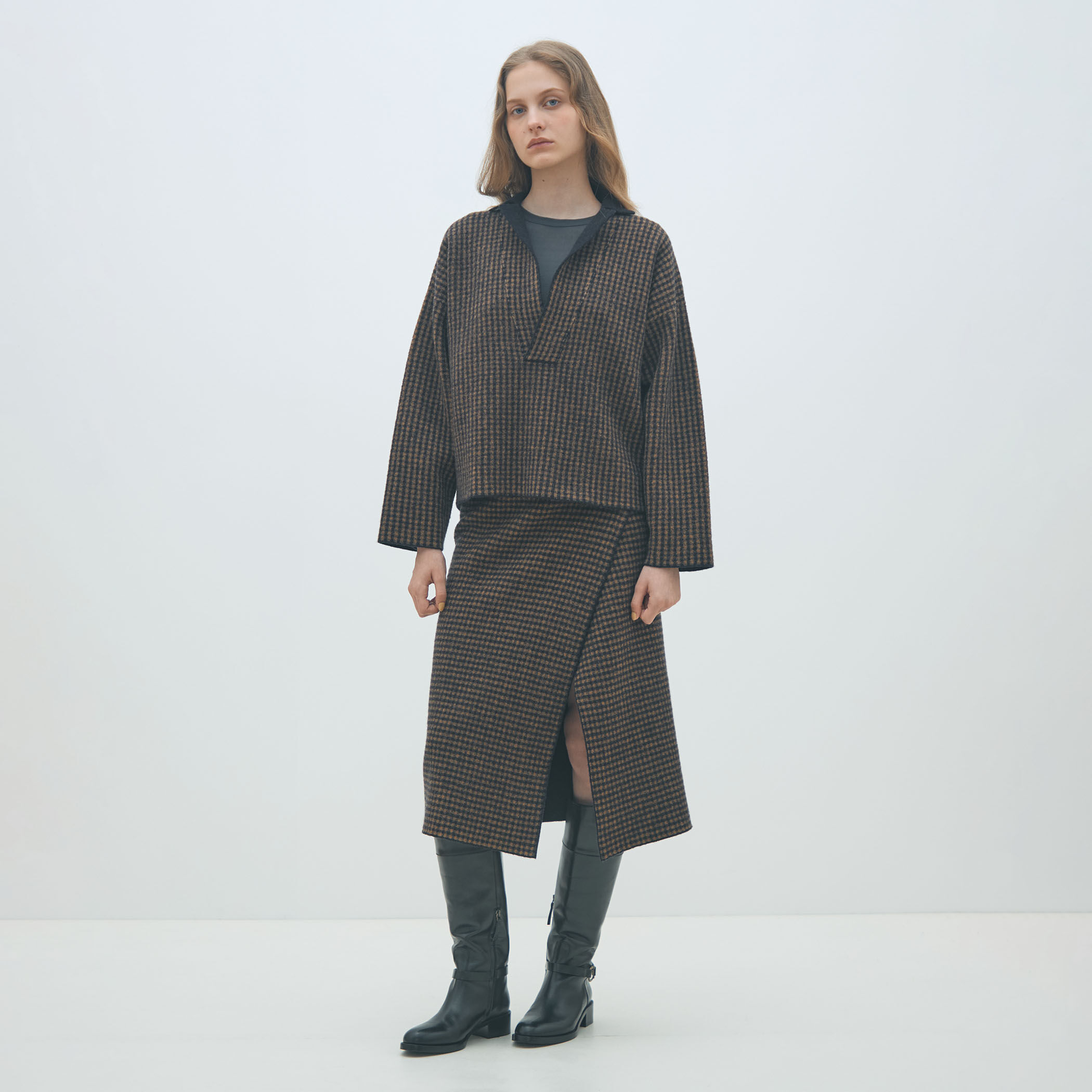 ★MACPHEE　美品　トゥモローランド　ロイヤルブルー　ノーカラー　ウール★ ☆MACPHEE美品トゥモローランドロイヤルブルーノーカラーウール☆