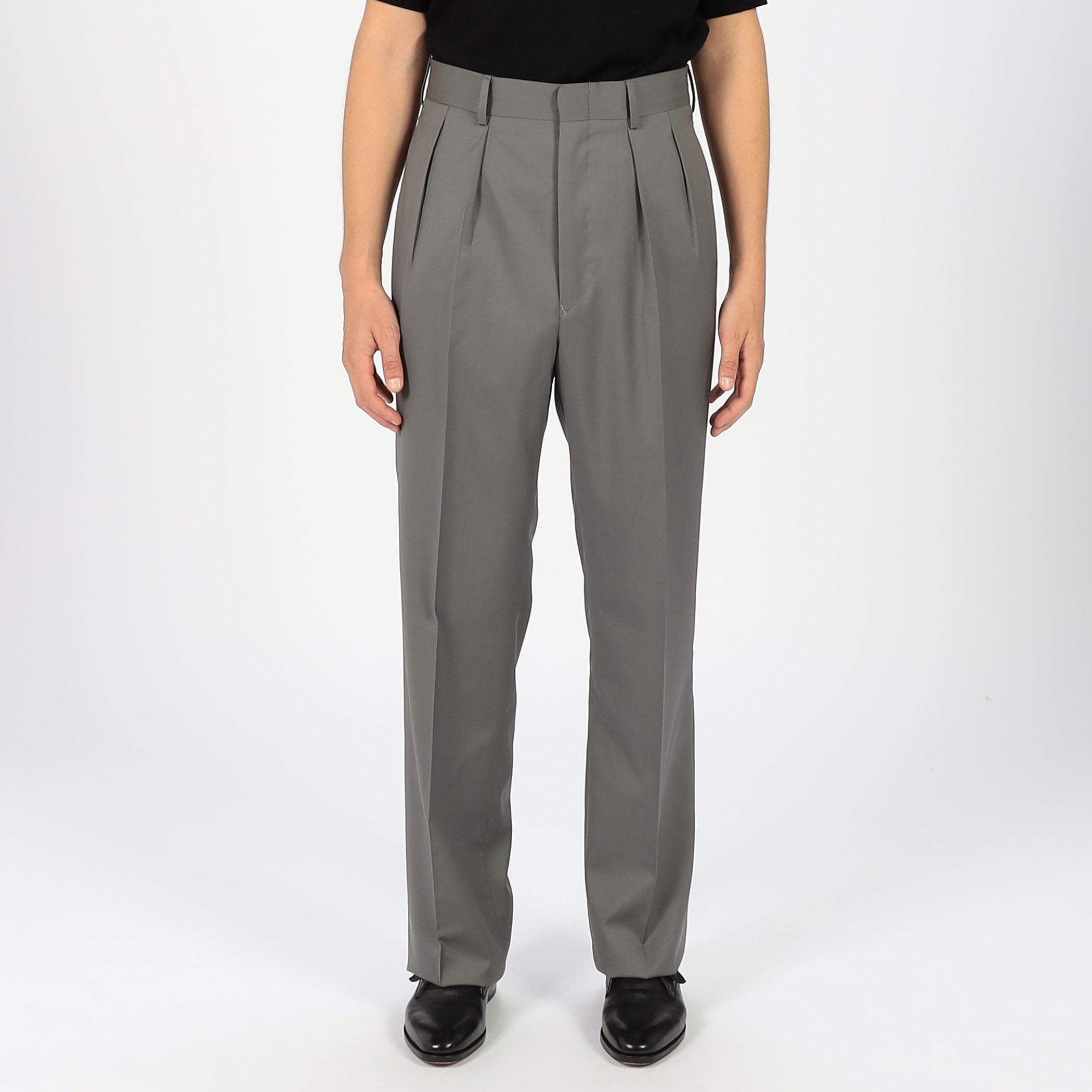 BERNARD ZINS H8 ウール 2プリーツトラウザーズ｜トゥモローランド