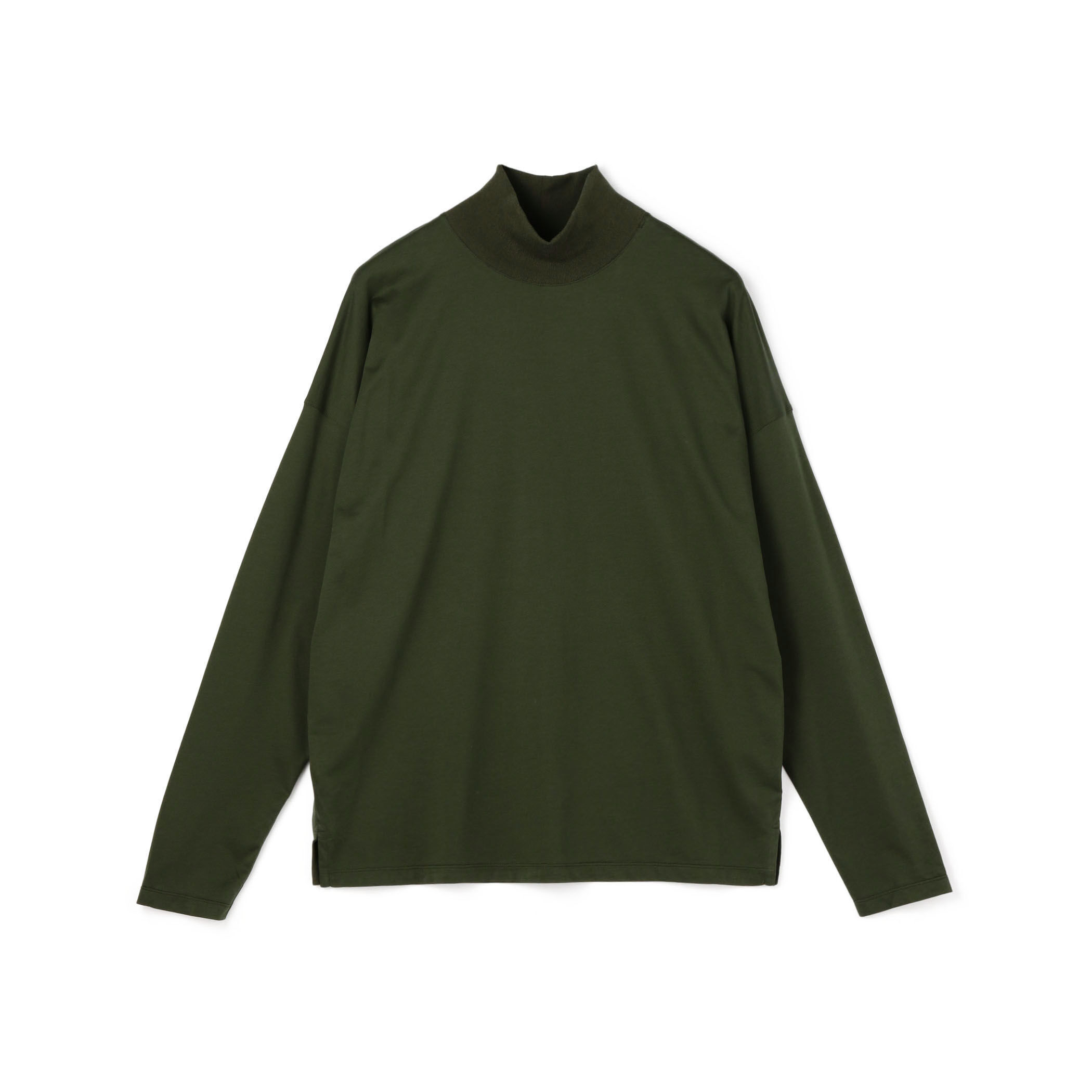 CABaN コットン モックネックロングスリーブプルオーバー