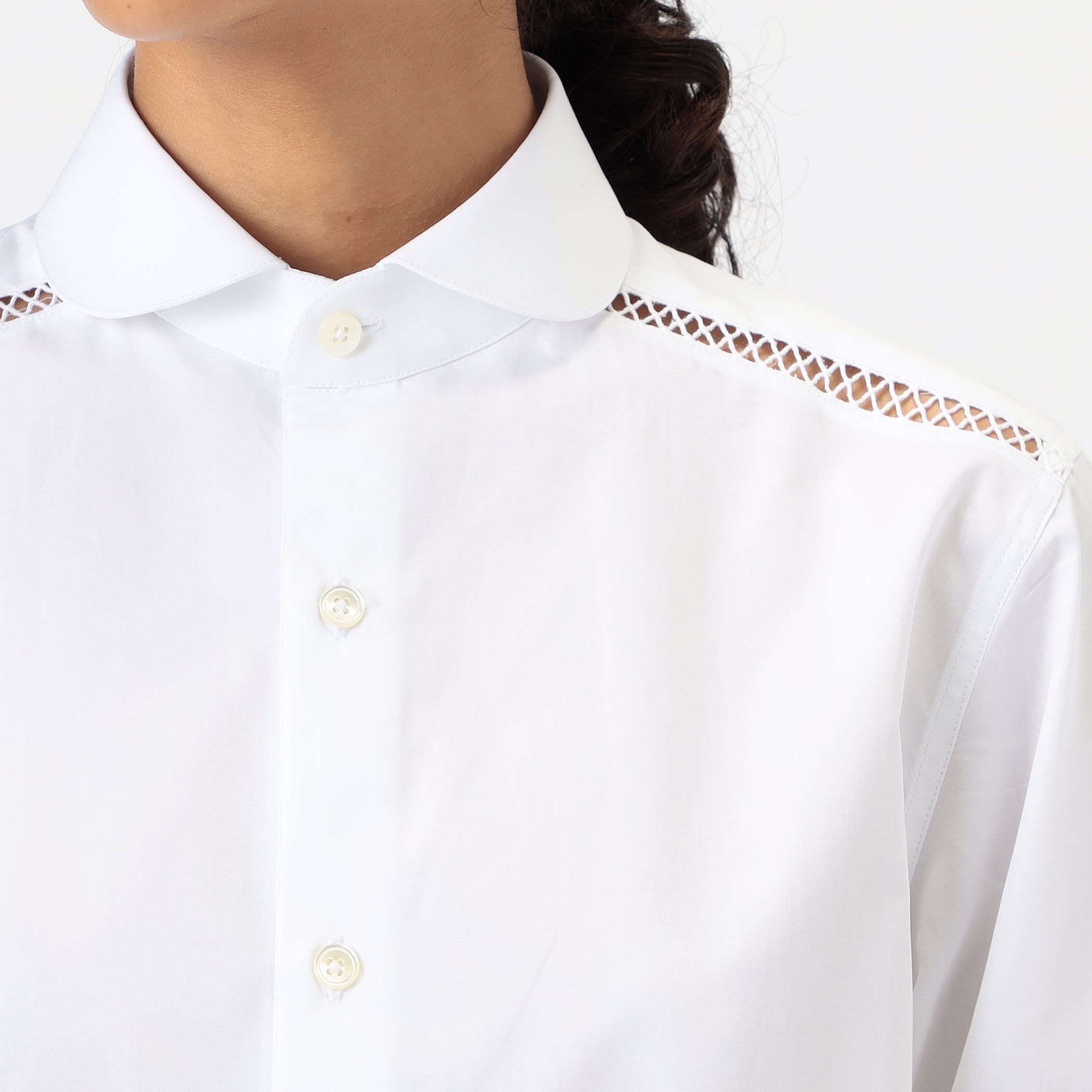 ドゥロワー　sebline タキシードスタイル長袖シャツ ドゥロワー SEBLINE シャツ ドゥロワーのトップス（ブルー）の商品一覧