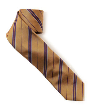 TOMORROWLAND シルク レジメンタルストライプナロータイ