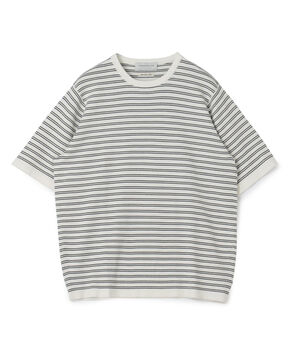 TOMORROWLAND tricot シーアイランドコットン ハーフスリーブクルーネックニット