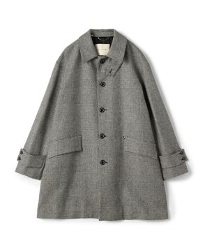 MACKINTOSH HUMBIE ウールグレンチェック ステンカラーコート