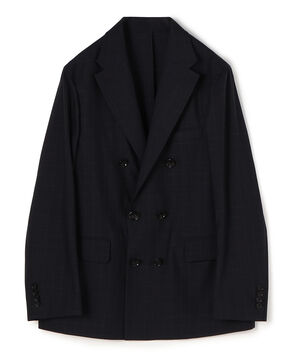 ウールシルク ダブルブレステッド 6Bジャケット