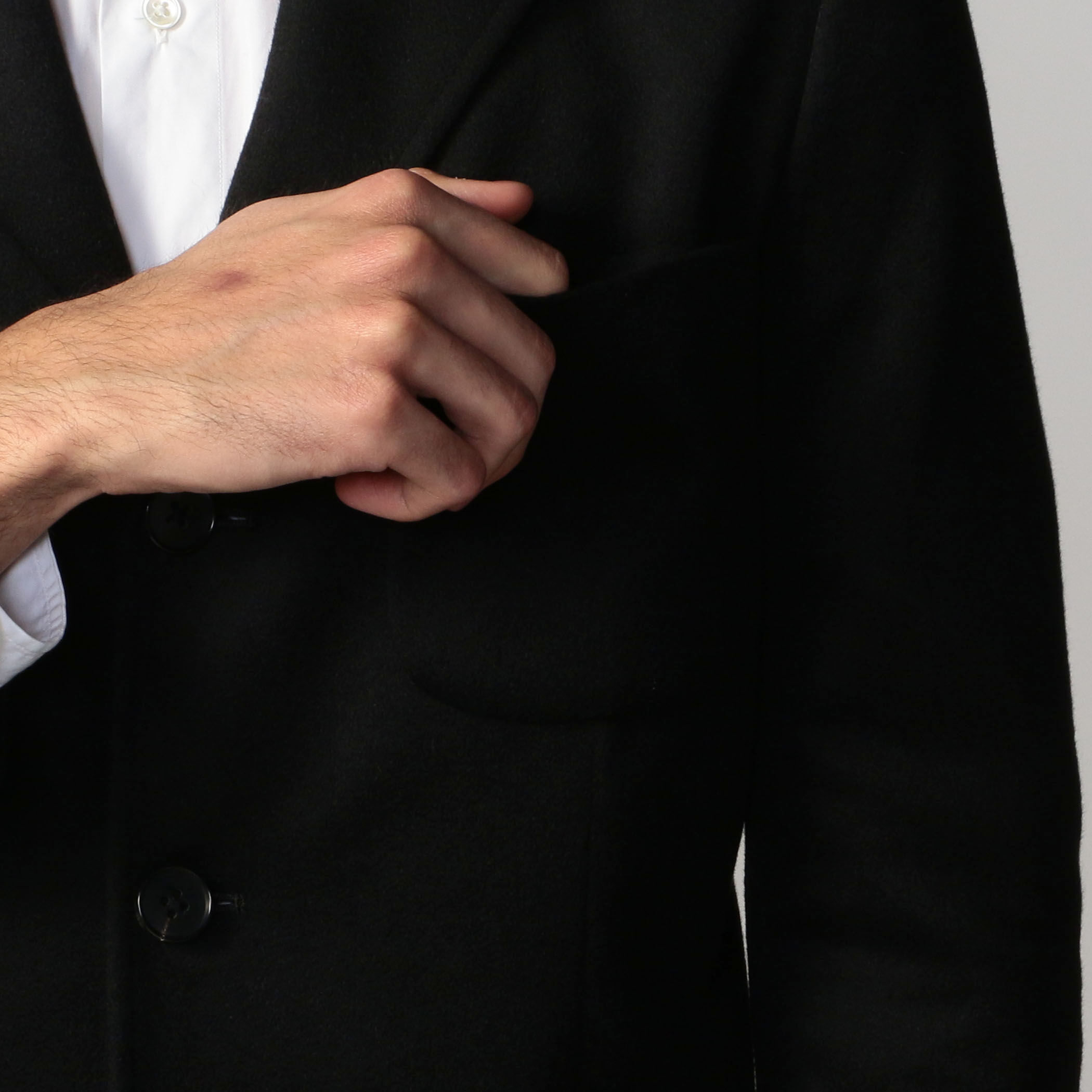 ★極美品 トゥモローランド 超高級 秋冬 カシミヤ混 テーラードジャケット TOMORROWLAND テーラードジャケット カシミヤ2Bジャケット グレー