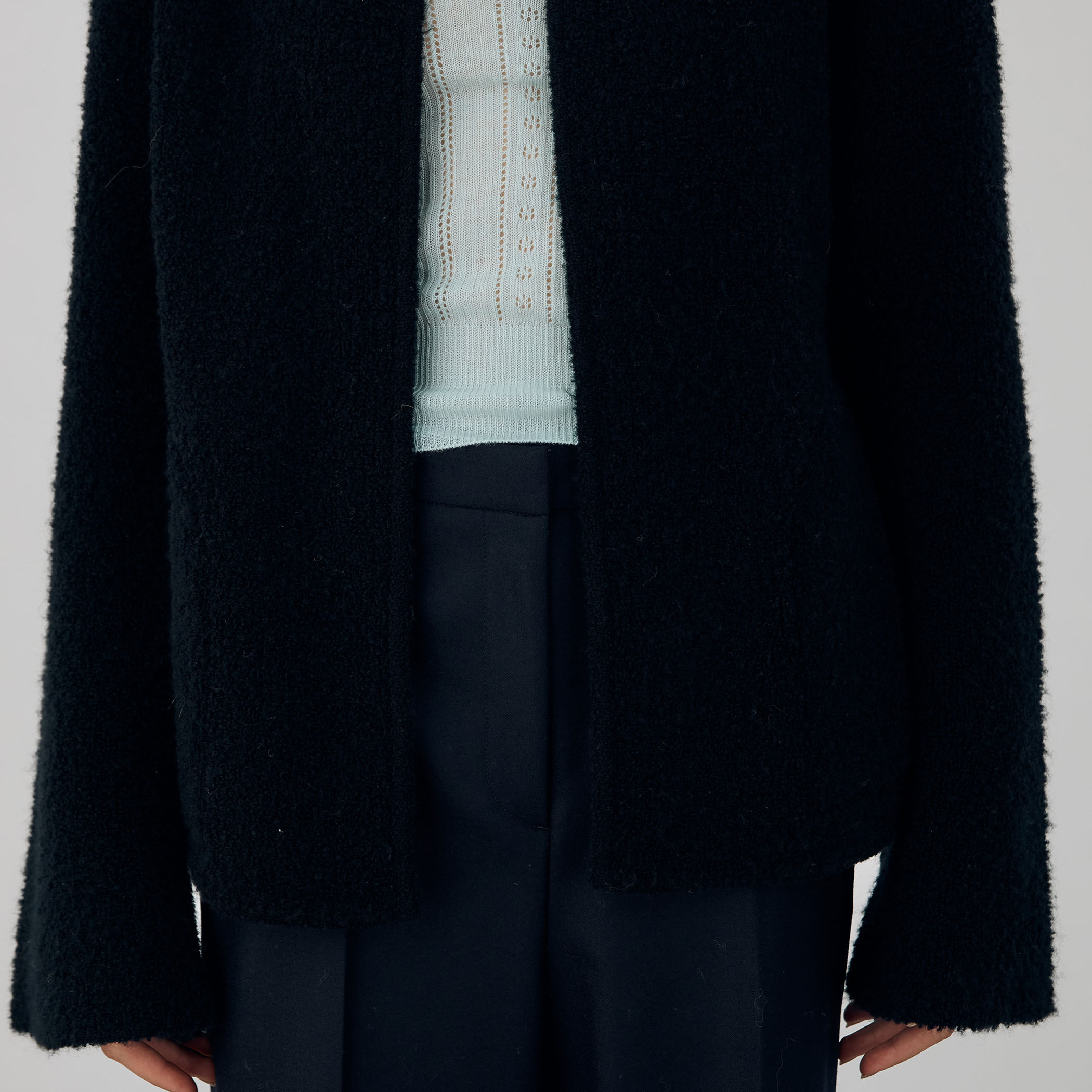 パイルステッチ ノーカラージャケット｜トゥモローランド 公式通販