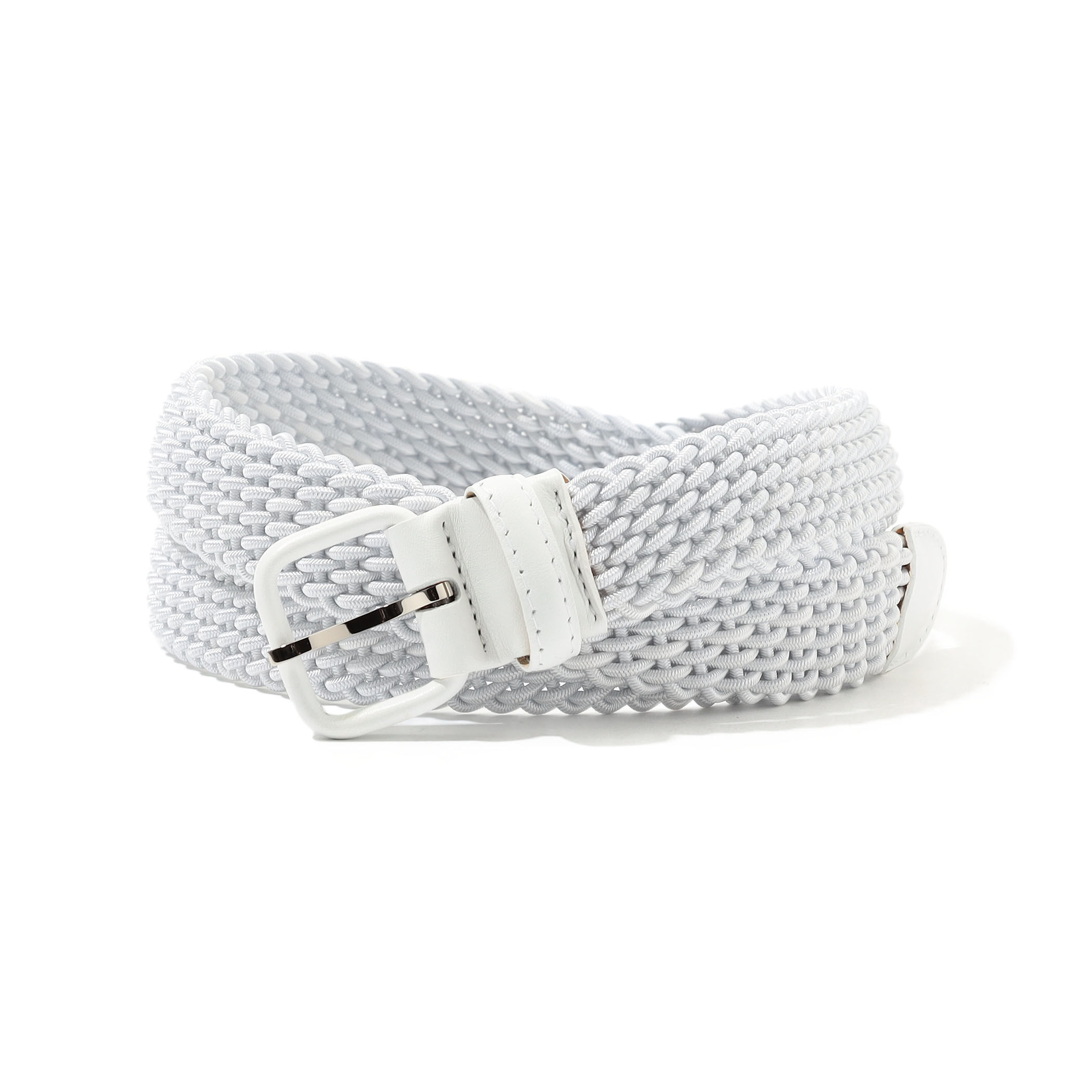 新品未使用　MAISON BOINET メゾンボワネ ベルト　ホワイト Maison Boinet 革巻き メッシュベルト｜トゥモローランド 公式通販