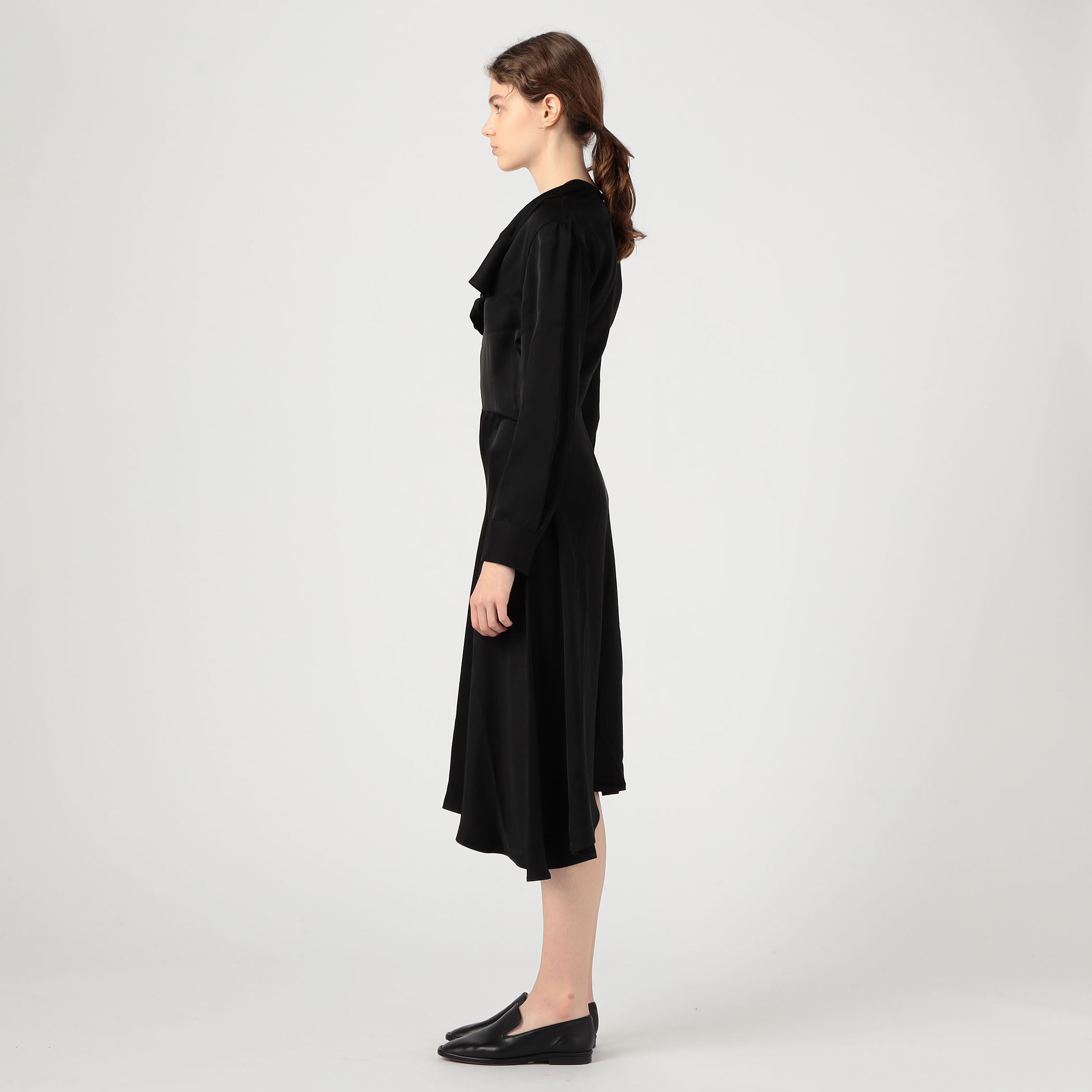 JIL SANDER アシンメトリ ワンピース ジルサンダー34アシンメトリーワンピースjil sander