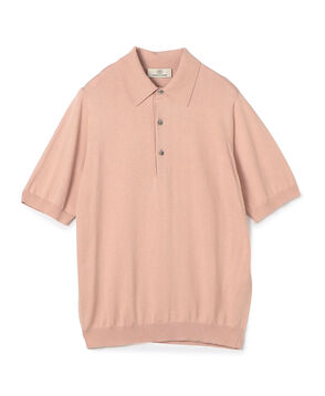 シルクコットン ニットポロシャツ SESIA