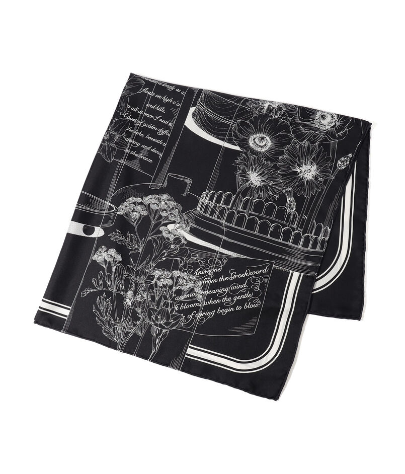 MANIPURI DOME FLOWER シルクスカーフ