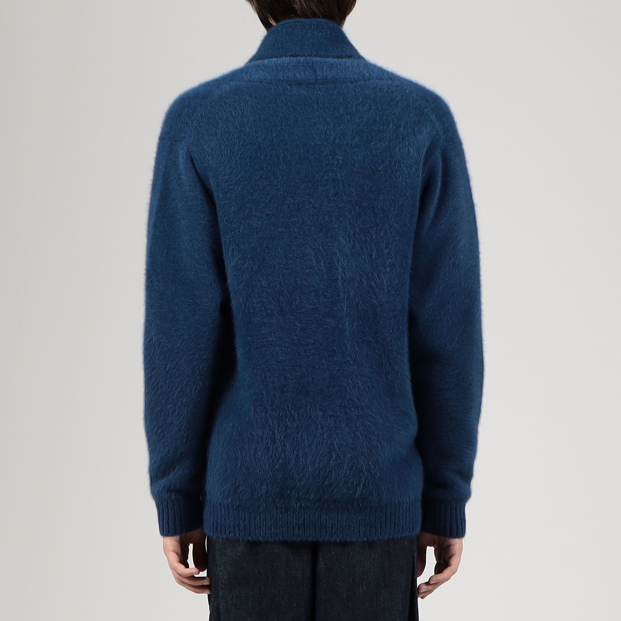 トゥモローランド ローゲージ カーディガン ショールカラー 厚手 カシミア混 TOMORROWLAND トゥモローランド ラクーン カシミヤ ショールカラー